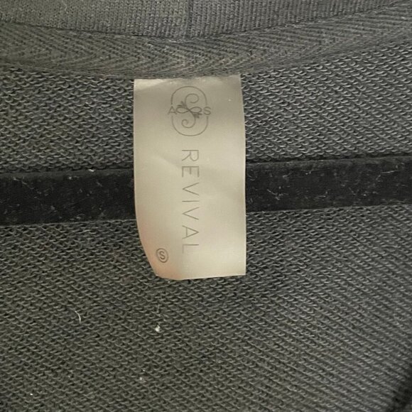 Revival Oversized Cropped Pullover Hoodie Size SM - Picture 4 of 4